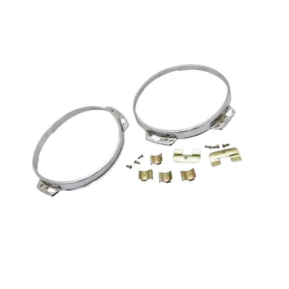 Chrome Bezel Ring Rim Head Light Head Lamp For Suzuki Samurai Gypsy