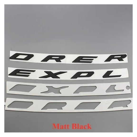 Chrome Black 3D ABS EXPLORER Letters Car Front Hood Bonnet Emblem Badge Sticker Car Styling Accessories