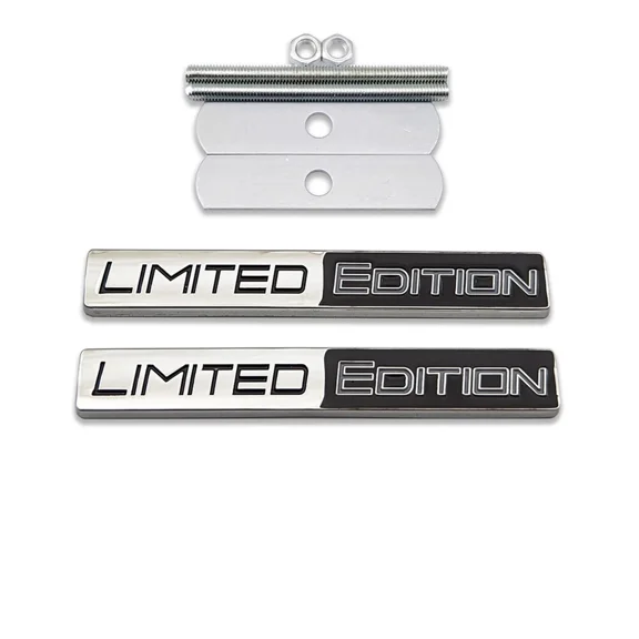 Chrome Black Limited Front Grille Emblem Badge Car Metal Sticker Decal