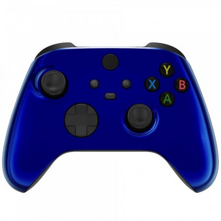 "Chrome Blue" Xbox One X UN-MODDED Custom Controller Unique Design (with 3.5 jack)