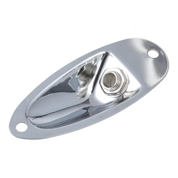 Chrome Boat Output Loaded Jack Plate Socket for Guitars