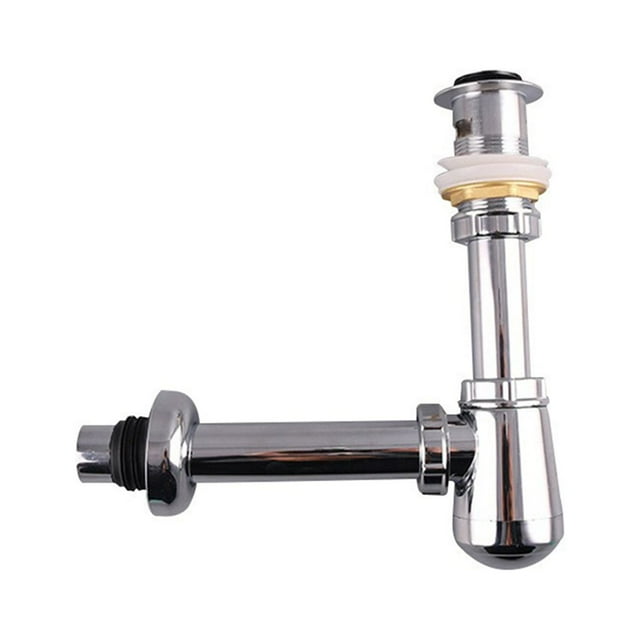 Chrome Bottle Trap Basin Sink Waste Bathroom Sink Pipe and Unslotted