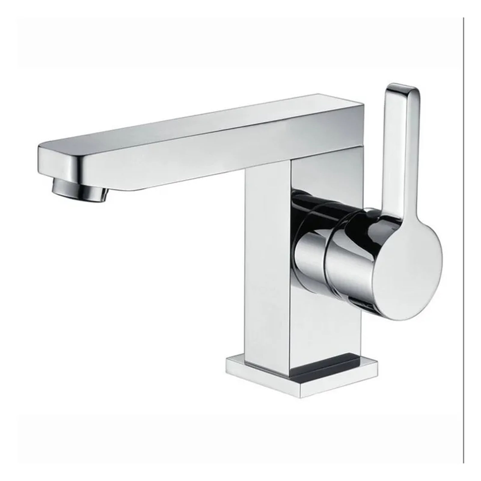 Chrome Brass Bathroom Single Lever, Hot And Cold Bathroom Basin Faucet Tap Mixer Lavatory Sink Faucet