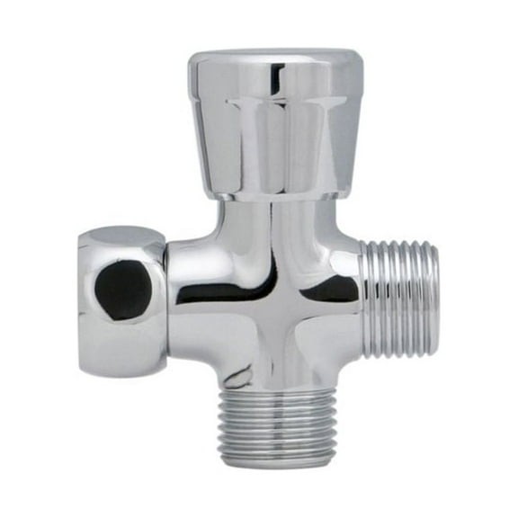 Chrome Brass Flow Diverter Push/Pull Type