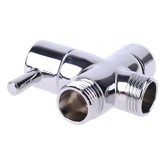 Chrome Brass G1/2" T-adapter 3 Ways for Shower Diverter Water Separator To