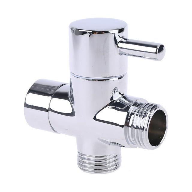 Chrome Brass G1/2" Tadapter 3 Ways for Valve Shower Diverter Water