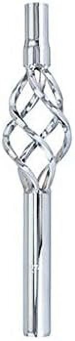 Chrome Twisted Seat Post Clamp – 25.4mm – Cruiser, Lowrider, BMX Bikes