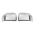 thumbnail image 1 of Chrome Car Rearview Mirror Cover Trim Skull Cap Frame with Carbon Fiber Style Design, 1 of 9