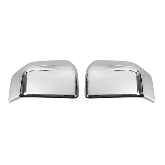 Chrome Car Rearview Mirror Cover Trim Skull Cap Frame with Carbon Fiber Style Design
