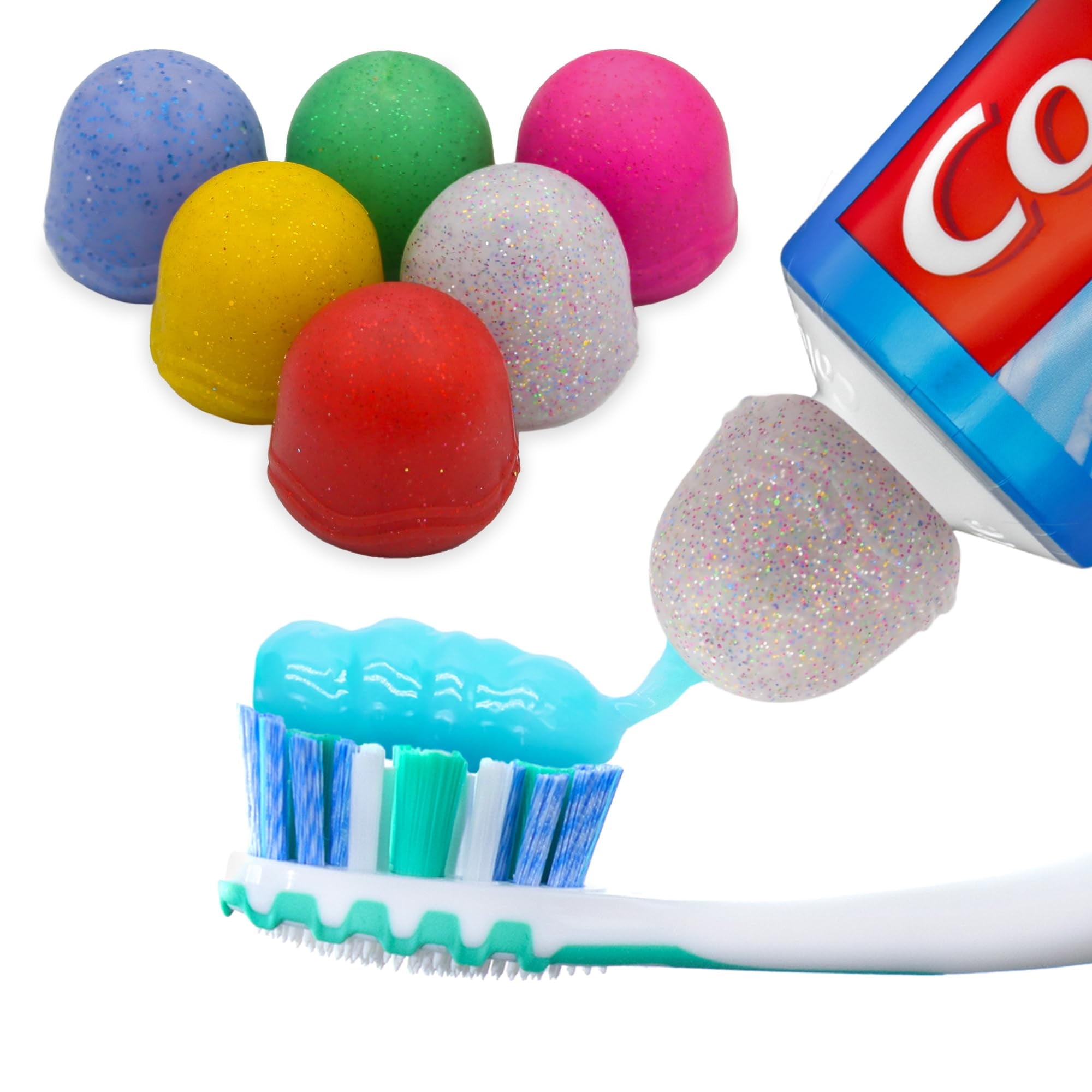Chrome Cherry SqueezMe Self-Closing Toothpaste Caps, Silicone Lid for ...
