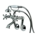 thumbnail image 1 of Chrome Clawfoot Tub Mounted Faucet With Hose & Hand Spray, 1 of 2