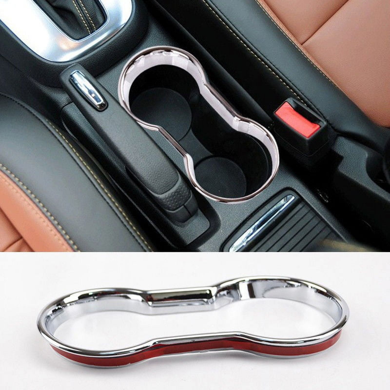Chrome Cup Holder Center Console Cover Trim For Buick Encore Opel Vauxhall  Mokka 