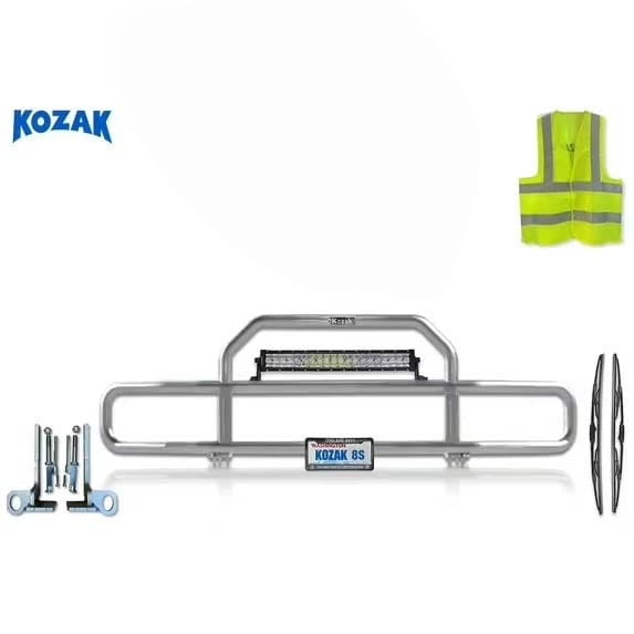 Chrome Deer Guard Bumper Compatible with T680 2022+ Next Gen Semi Truck (Aftermarket)