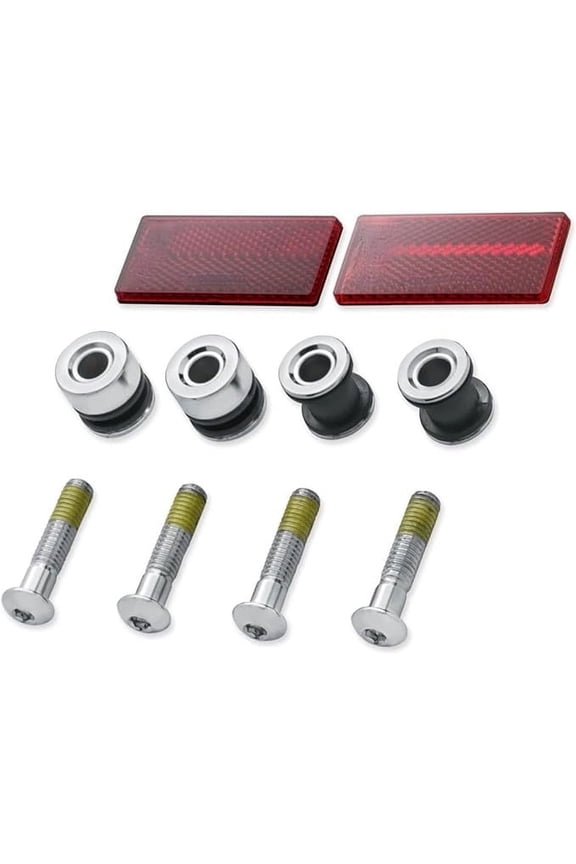 Chrome Detachable Docking Hardware Kit Harley Davidson Softail Quick Release Rear Passenger Sissy Bar Backrest 2003-2017 Detachables Back Rest 53932-03A 03 Fat Boy Deluxe Slim SissyBar FatBoy Springe