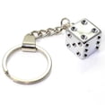 thumbnail image 1 of Chrome Dice Keychain, 1 of 1