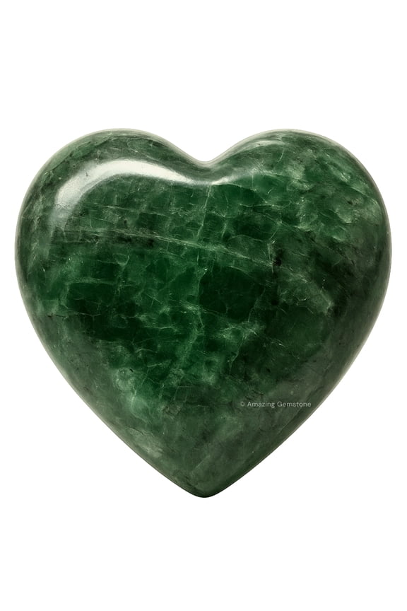 Chrome Diopside Crystal Heart