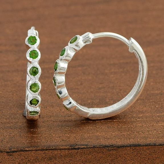 Chrome Diopside Hoops
