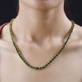 thumbnail image 1 of Chrome Diopside Tennis Necklace 18 Inches in Vermeil Yellow Gold Over Sterling Silver 33.00 ctw, Tennis Necklace in Yellow Gold Plated, 1 of 10