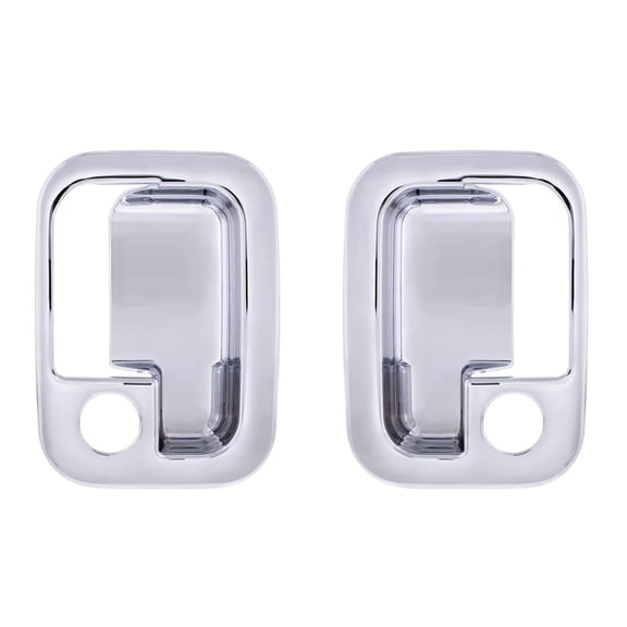 Chrome Door Handle Trim Cover fits Peterbilt & Fits Kenworth Driver & Passenger
