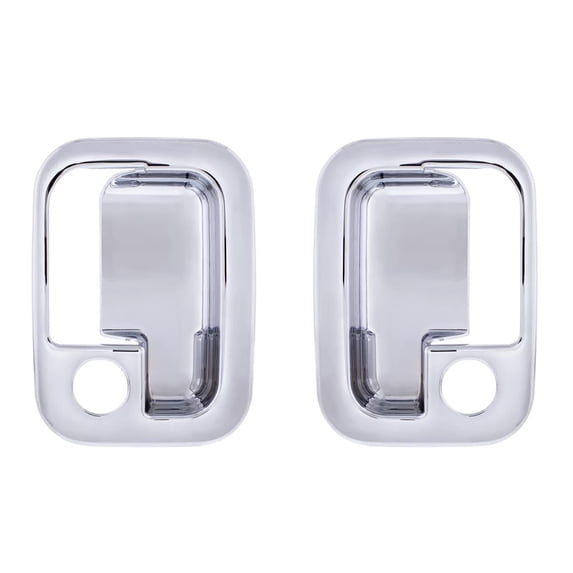 Chrome Door Handle Trim Cover fits Peterbilt & Fits Kenworth Driver & Passenger