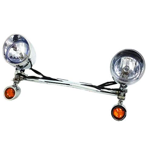 Chrome Driving Passing Turn Signal Spot light Bar For Suzuki Cruiser ...