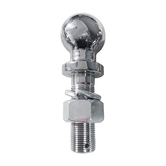 Chrome Extended Long Dia Hitch Mount Tow Ball Capacity 5000Lbs Coupling Trailer Parts RV Camper Caravan Accessories ,Universal Fit