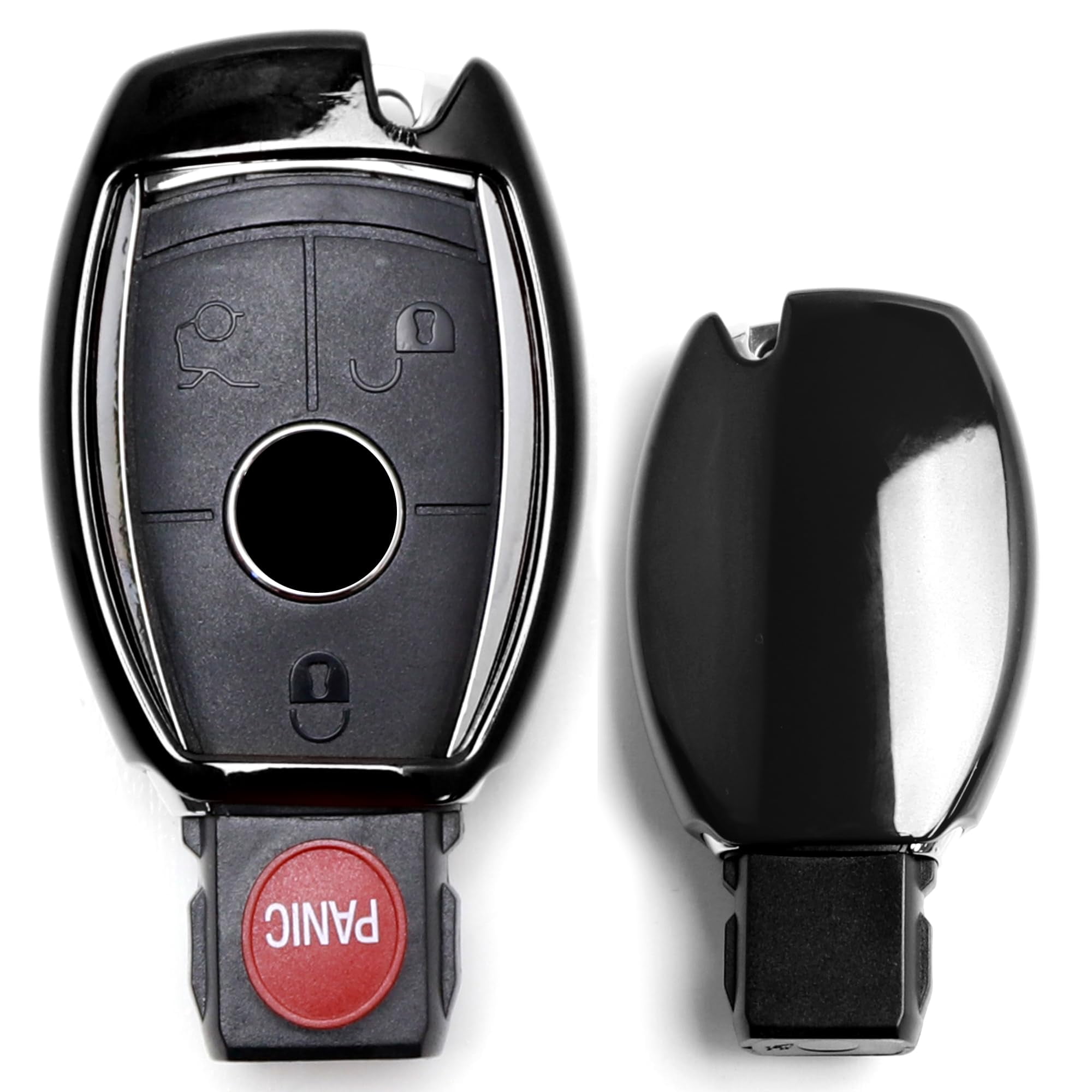 IJDMTOY Chrome Blue TPU Key Fob Cover Case For Ford & Lincoln 4/5-Button Smart Keys (2013-2017 Models) 3 thumbnail image