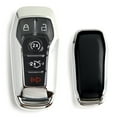 thumbnail image 1 of Chrome Finish Silver TPU Key Fob Protective Cover Case For Ford or Lincoln 4/5-Button Keyless Intelligent Access Key, 1 of 8