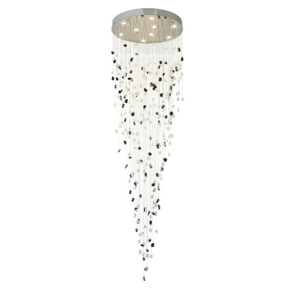 Chrome Flushed Frame Chandelier