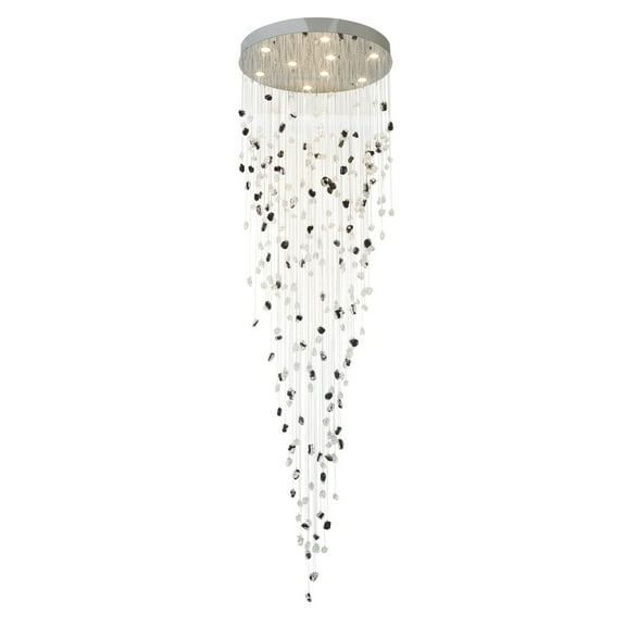 Chrome Flushed Frame Chandelier