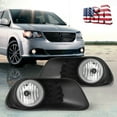 thumbnail image 1 of Chrome Fog Light Lamp Assembly For 2011-2020 Dodge Grand Caravan Front Bumper Lamp w/Switch, 1 of 7