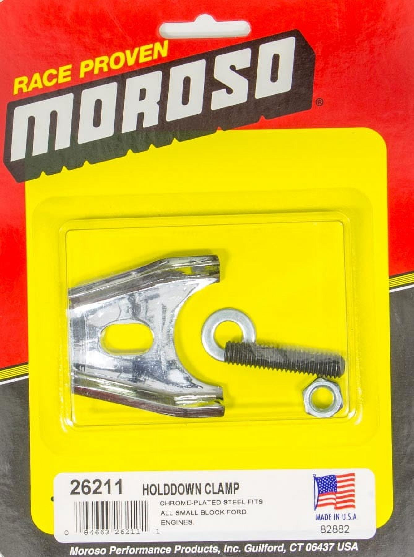 Moroso Chrome Ford Dist. Clamp Moroso Chrome Ford Dist. Clamp