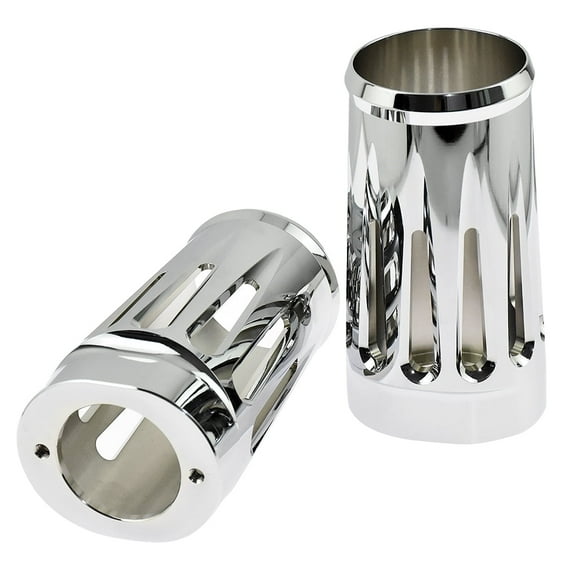 Chrome Fork Boot Slider Cover Fit For Harley Touring Street Road Glide 1980-2013