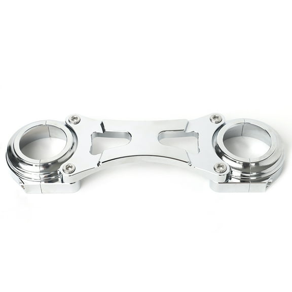 Chrome Front 49mm Fork Brace Stable for Harley Davidson Dyna Street Bob FXDB 2006-2017,Super Glide FXD 2006-2014,Lower Rider FXDL 2006-2009,2014-2017