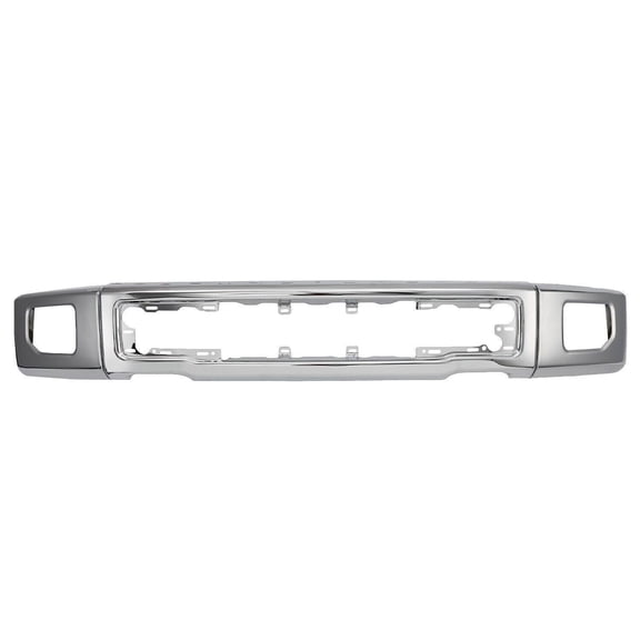 Chrome Front Bumper Face Bar for 2015-2017 Ford F-150 with Fog Light Holes - Perfect Fit
