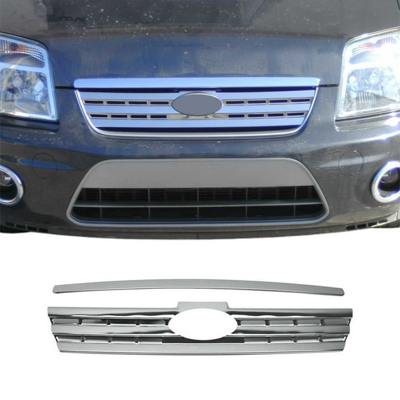 Front Bumper Grill Trim for Ford Transit Connect 2010-2013 Stainless Steel 2x