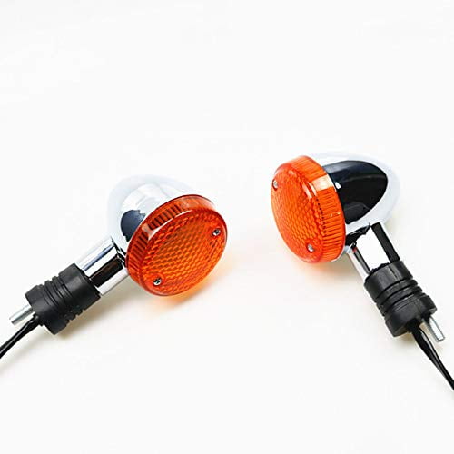 Chrome Front and Rear Turn Signals for Honda Steed 600 750 Magna 250 Magna 750 Shadow 400 750 VTX1300 VLX 1100 DLX VTX 1300 1800 Cruiser Chopper Custom