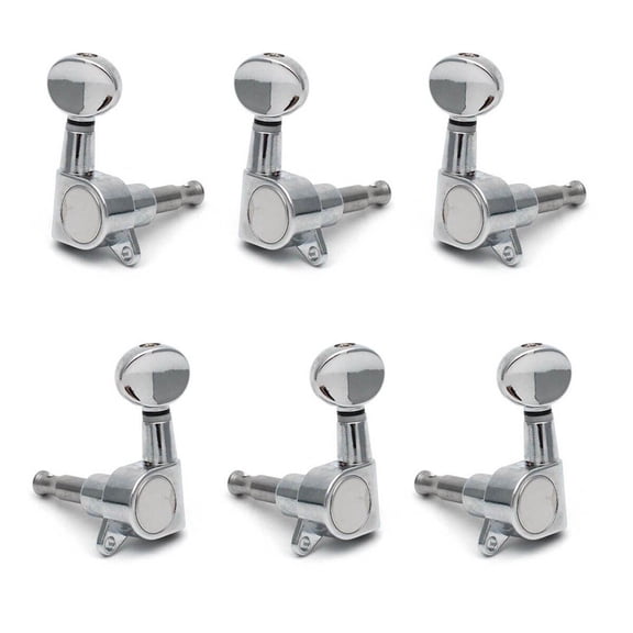 Chrome Gold Inline Guitar Tuning Pegs keys Tuners Machine Heads for strat Tele Style Electric Guitar