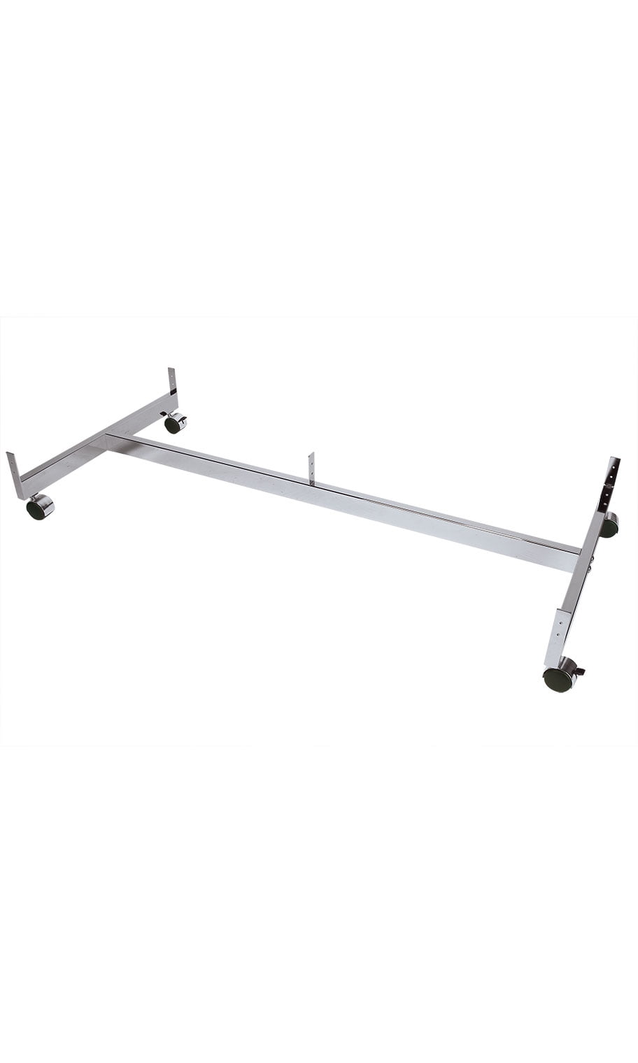 Chrome Grid Gondola Base with Casters (Use with existing 3 on Center Wire Grid Panels )