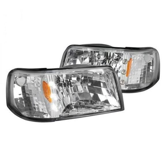 Chrome Headlight with LED for 1993-1997 Ford Ranger
