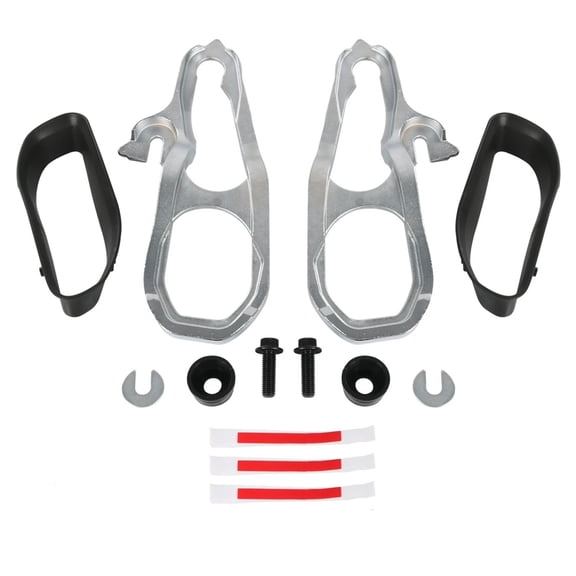 Chrome Heavy Duty Front Tow Hooks with Hardware For 2019 2020 2021 Ram 1500 DT