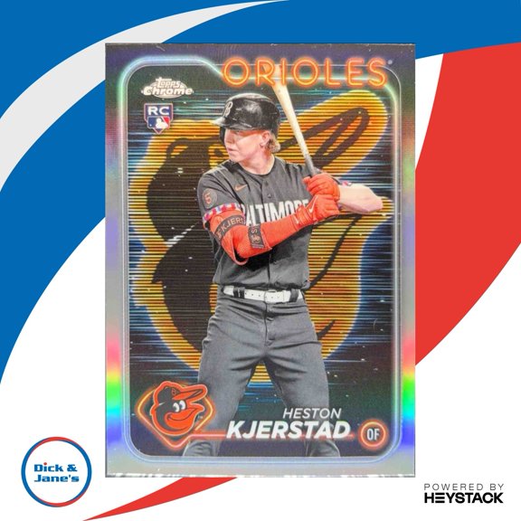 Chrome Heston Kjerstad Baltimore Orioles #142 Base Lightboard Logo Refractor Baseball Card