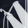 thumbnail image 1 of Chrome High Flow Rain Shower Head Two-in-One Handheld Set Plus Long Hose 3-Way Diverter Bathroom Sets Full Set Shower Head, 1 of 14