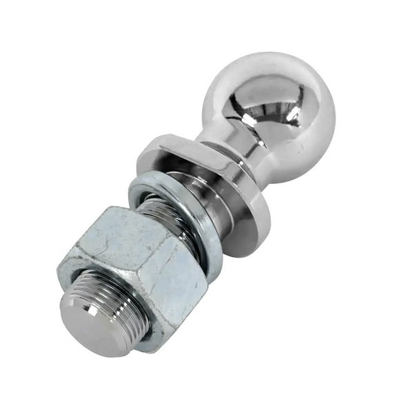 Chrome Hitch Mount Tow Ball 2 Inch Shank Dia Capacity 5000Lbs Coupling Trailer Parts RV Camper Caravan Accessories ,Easy to Use