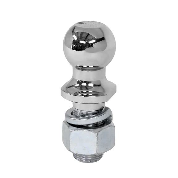 Chrome Hitch Mount Tow Ball 50mm Shank Dia Capacity 5000Lbs Coupling Trailer Parts RV Camper Caravan Accessories ,RV Universal Fit