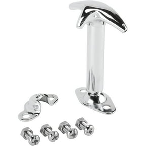 Speedway Motors Hood Latch Chrome Rams Horn Handle, Spring-Loaded Steel Assembly with Hood Side Catch and Mounting Hardware Compatible with 1932 Ford