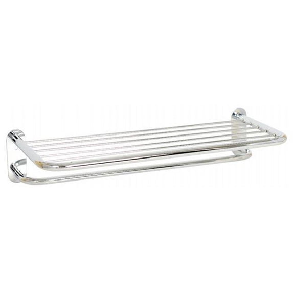 Chrome Hotel Style Towel Shelf