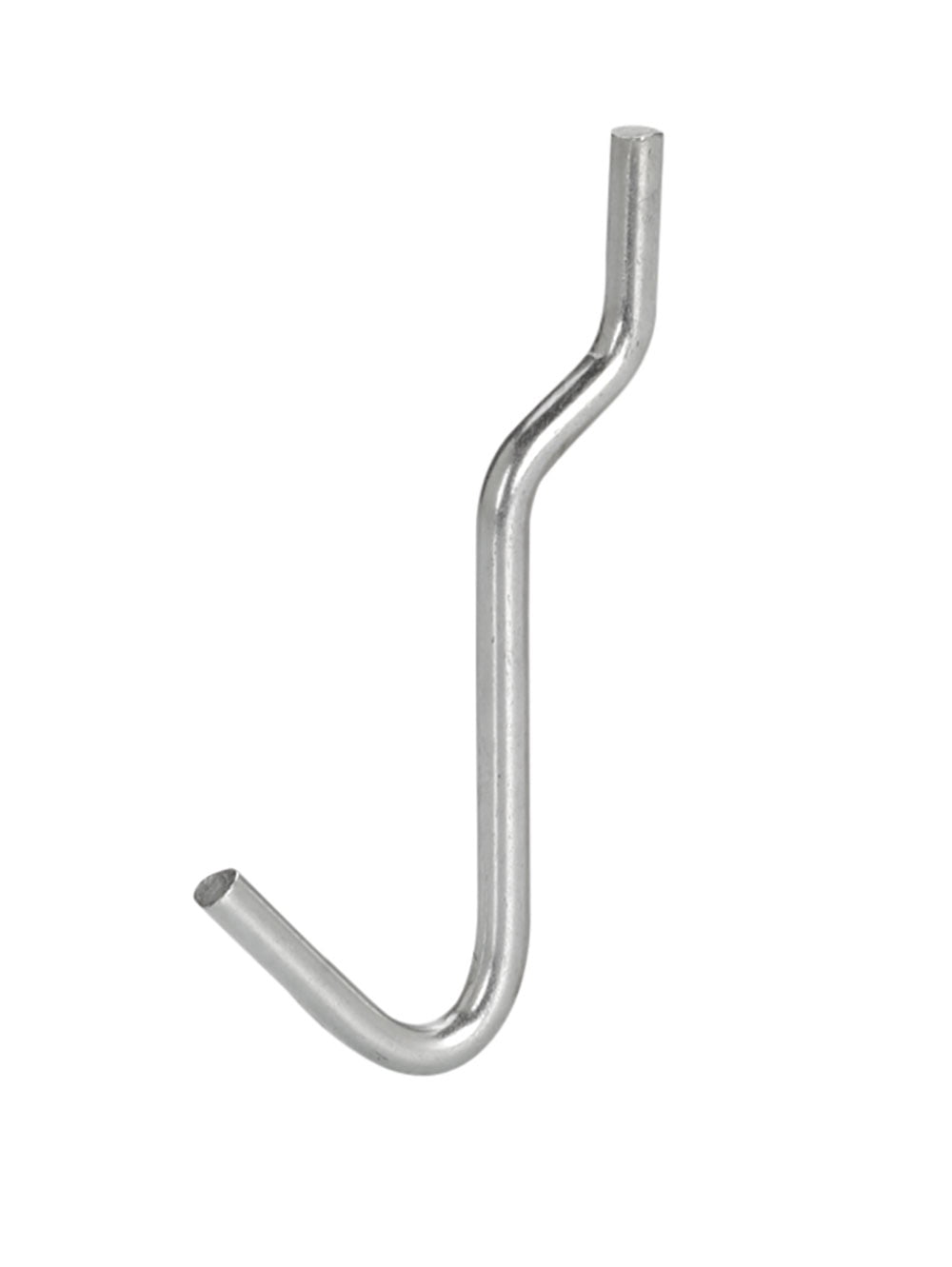 Chrome J-Hook for ⅛ inch and ¼ inch Pegboard - Case of 300