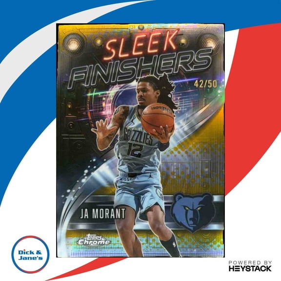 Chrome Ja Morant #SF-2 Sleek Finishers Gold Refractor