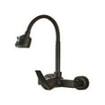 thumbnail image 1 of Chrome Kitchen Sink Faucet, Universal Black Hose Multi-Mode Spout Wall Mount, Cold Hot Water Mixer Kitchen Washbasin Tap, 1 of 12